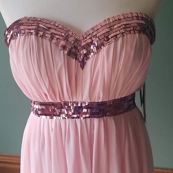 Kiss Light Pink Formal Gown with Sequins - Picture 2 of 8